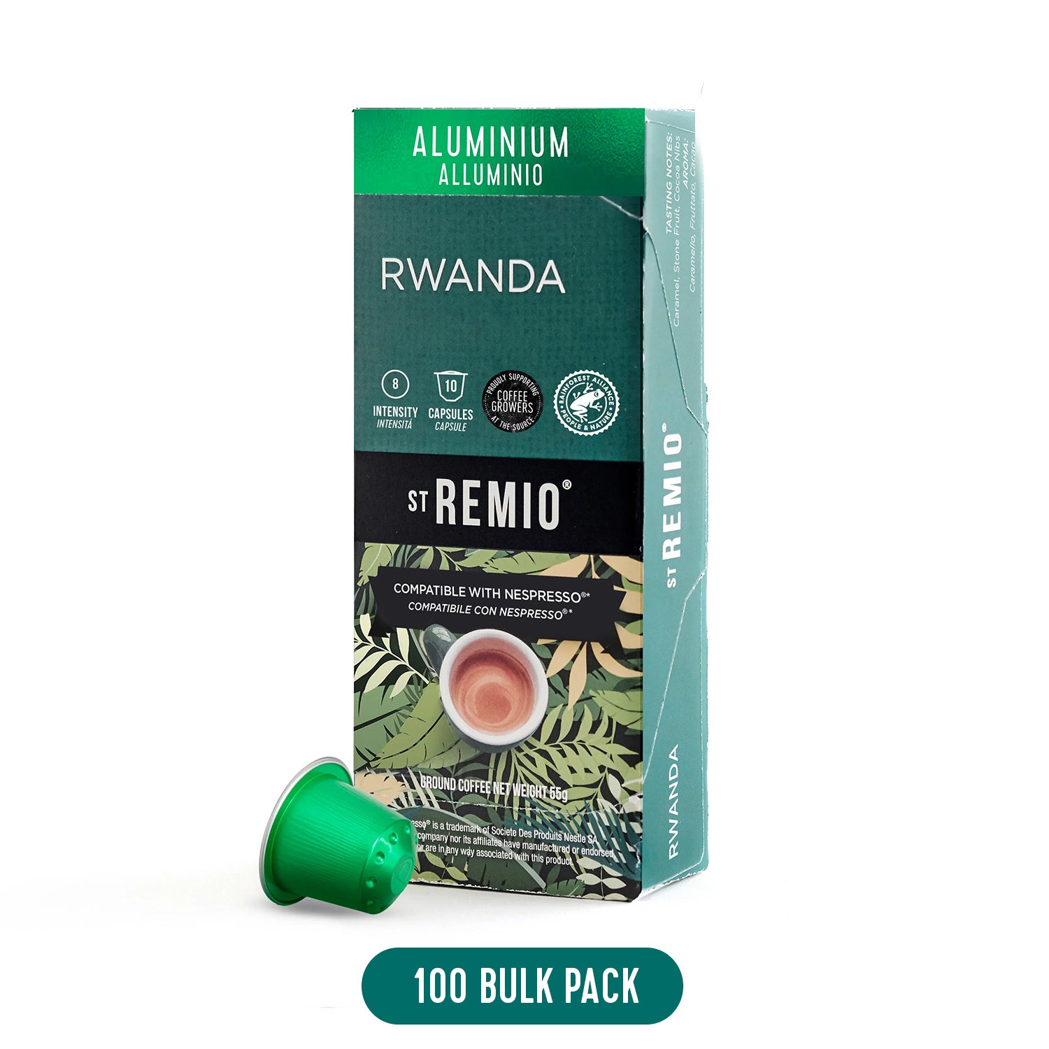 RWANDA - Nespresso®* Aluminum Compatible Capsules – St Remio Coffee