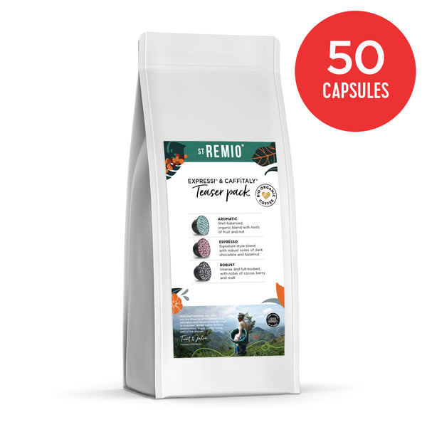 Expressi®* / Caffitaly®* Bio-Organic Teaser Packs