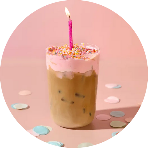 Birthday Cake Iced Latte